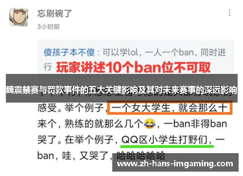 魏震禁赛与罚款事件的五大关键影响及其对未来赛事的深远影响