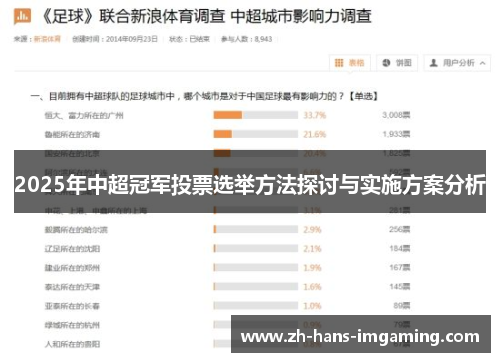 2025年中超冠军投票选举方法探讨与实施方案分析